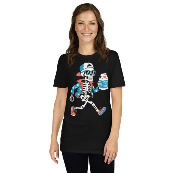 T-Shirt Milch-Skelett Graphic Tee Statement Shirt