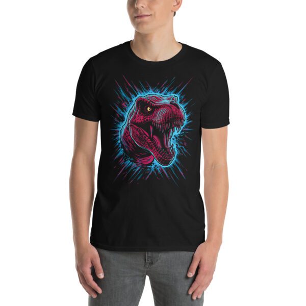T-Shirt Neon T-Rex Dino Shirt Graphic Tee