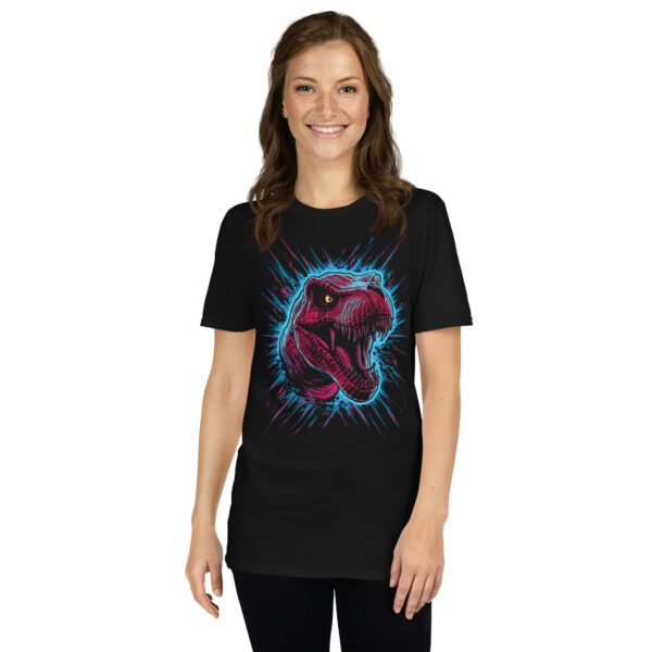 T-Shirt Neon Dino Dinosaurier Shirt Statement Shirt