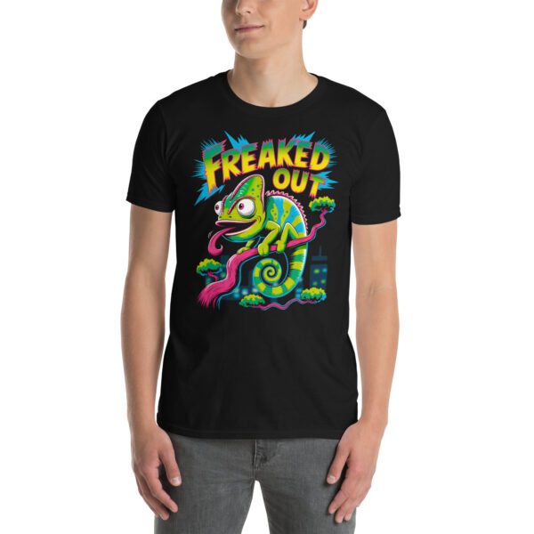 T-Shirt Freaked Out Chamäleon Psychedelic