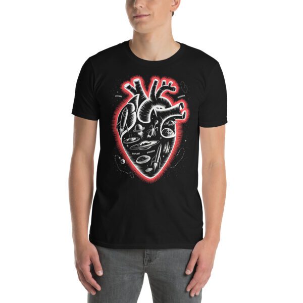 T-Shirt Anatomisches Herz Gothic Streetwear Style