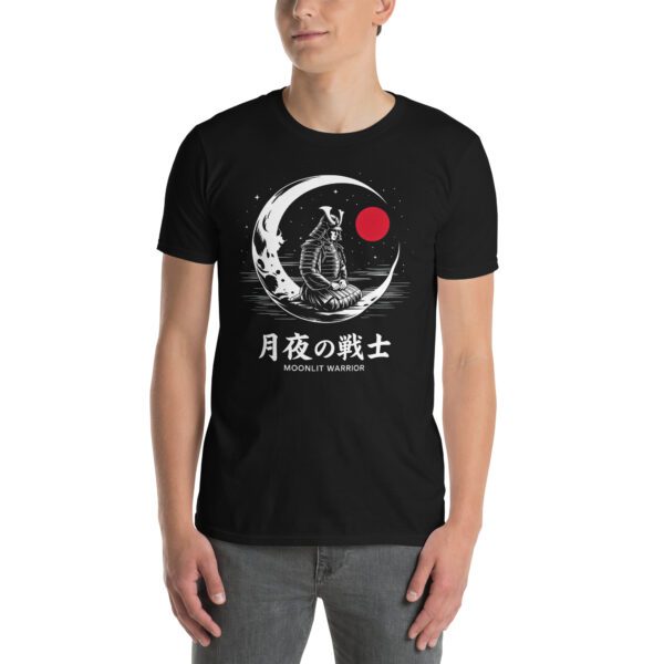 T-Shirt Samurai Mond Japan Warrior Kanji Design
