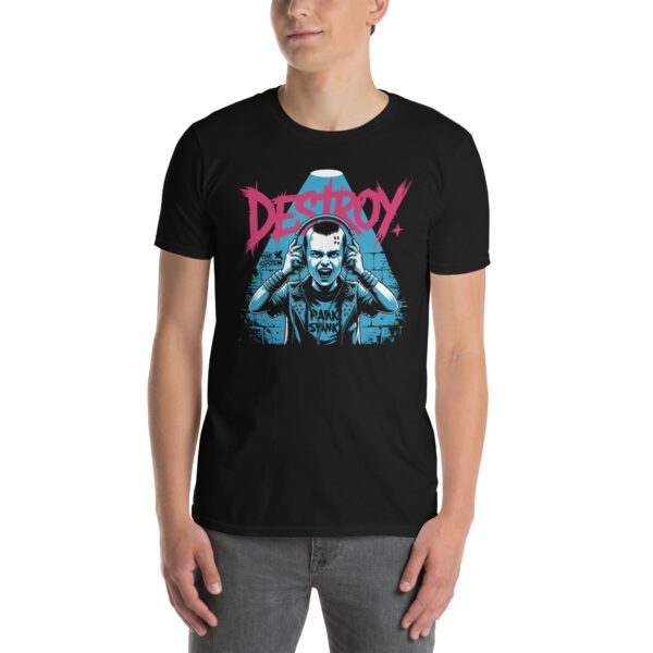 T-Shirt Destroy Cyberpunk Kopfhörer Toxic Statement