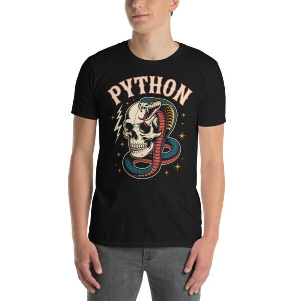 T-Shirt Python Totenkopf Schlange Vintage