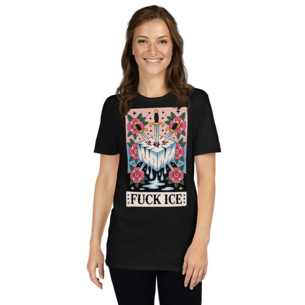 T-Shirt Fuck ICE Protest Roses Immigration