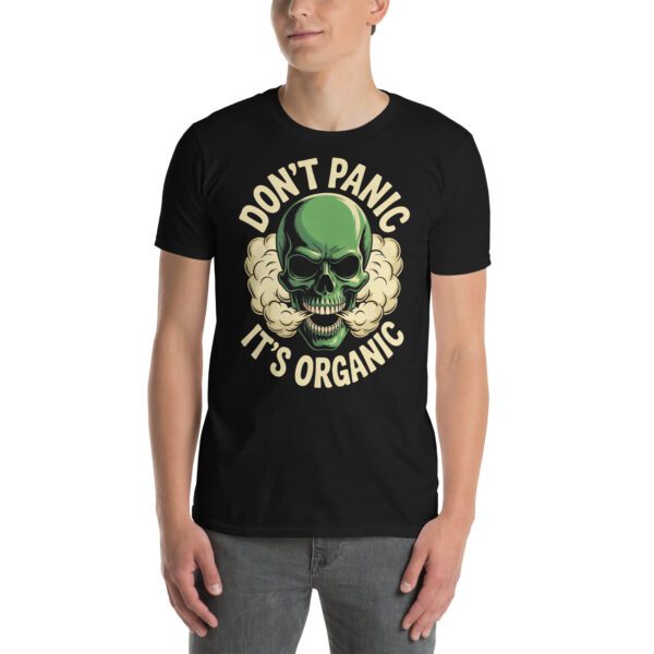 T-Shirt Don't Panic Organic Cannabis Skull Weed