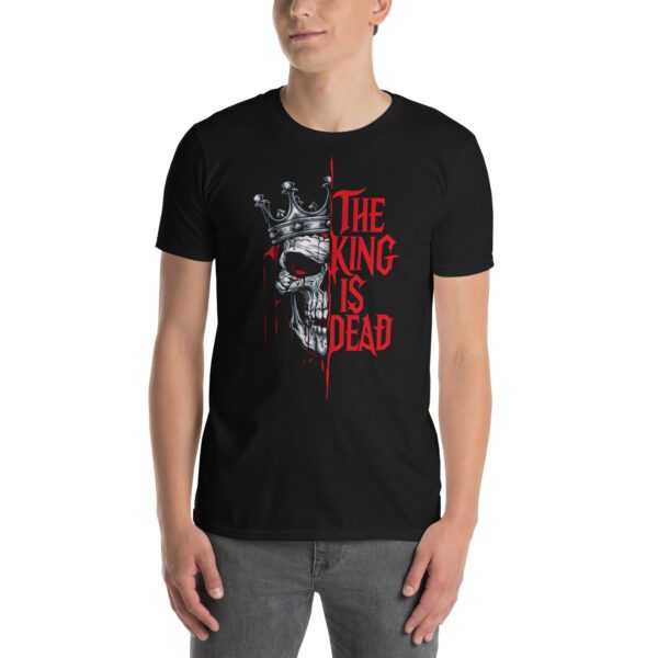T-Shirt The King Is Dead Crown Skull Blood Gothic