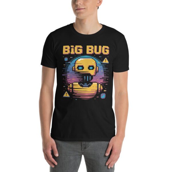 T-Shirt Big Bug Pixel Robot Glitch