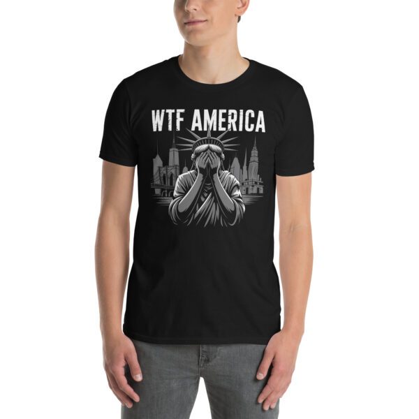 T-Shirt WTF America Freiheitsstatue Political Satire