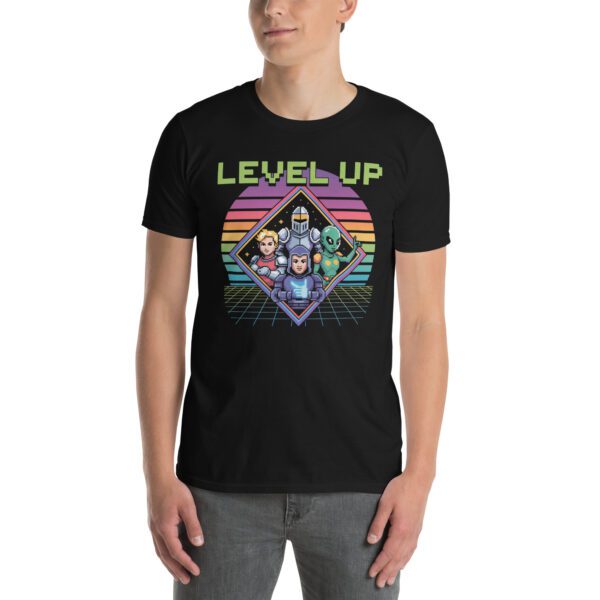 T-Shirt Level Up Synthwave Retro Gaming Vaporwave 80s