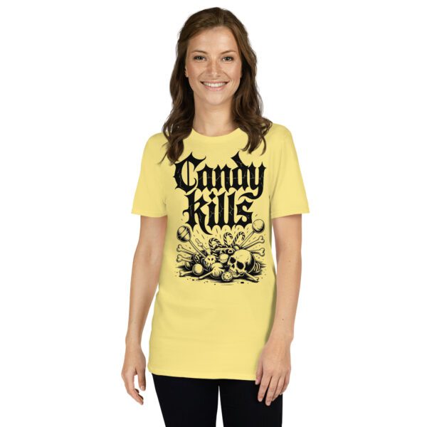 T-Shirt Vintage Typography Candy Kills Artwork