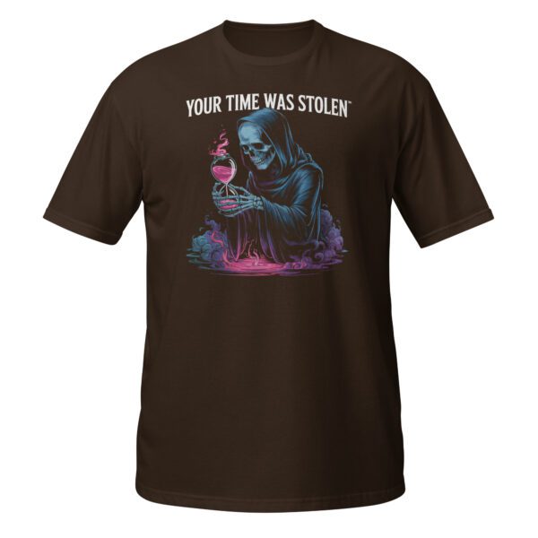T-Shirt Your Time Was Stolen Gothic Skelett