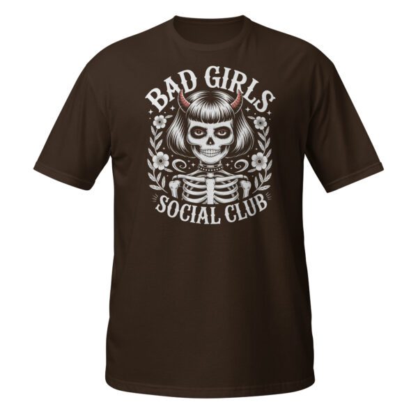 T-Shirt Bad Girls Social Club Gothic Skeleton Women