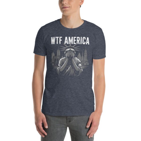 T-Shirt WTF America Freiheitsstatue Political Satire