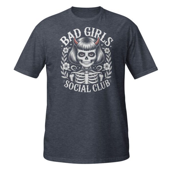 T-Shirt Bad Girls Social Club Gothic Skeleton Women
