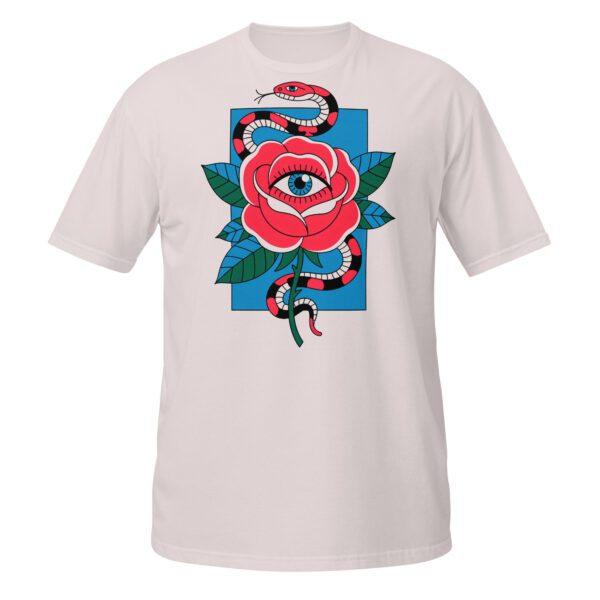 T-Shirt Rose Schlange Auge mystisch symbolisch Design