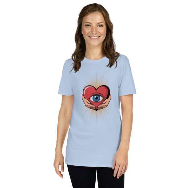 T-Shirt Sacred Heart Eye Spiritual Graphic Design