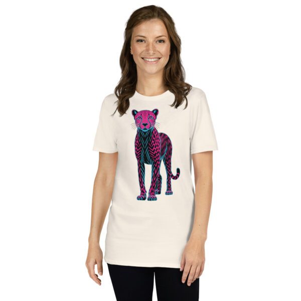T-Shirt Artistic Leopard Vibrant