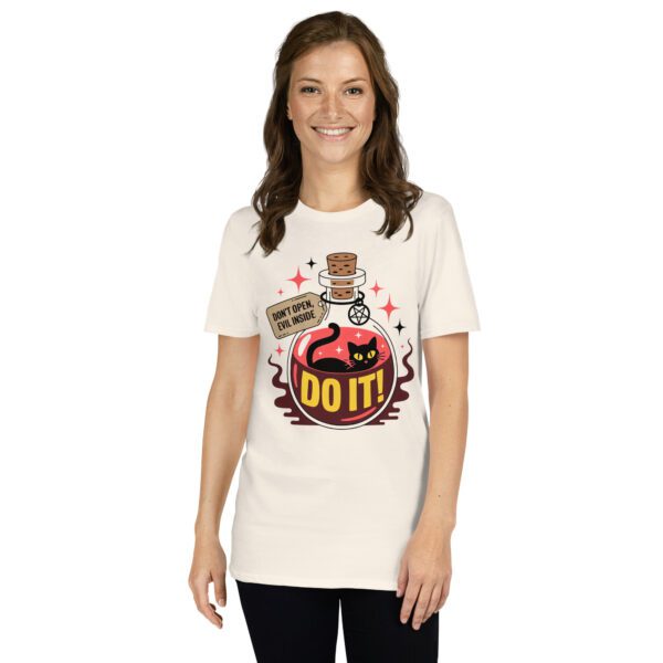 T-Shirt Do It Motivationstrank mit mutiger Katze