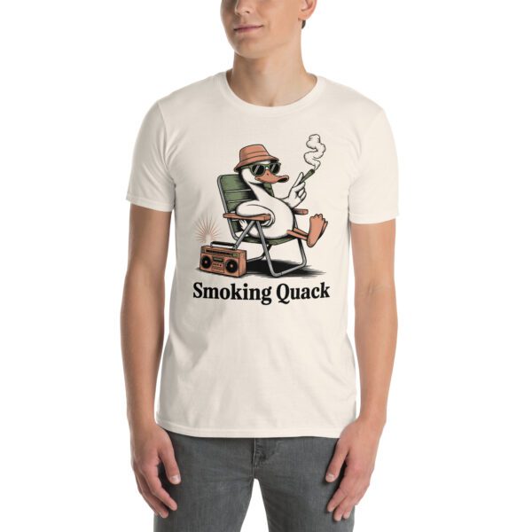 T-Shirt Smoking Quack Coole Ente Retro