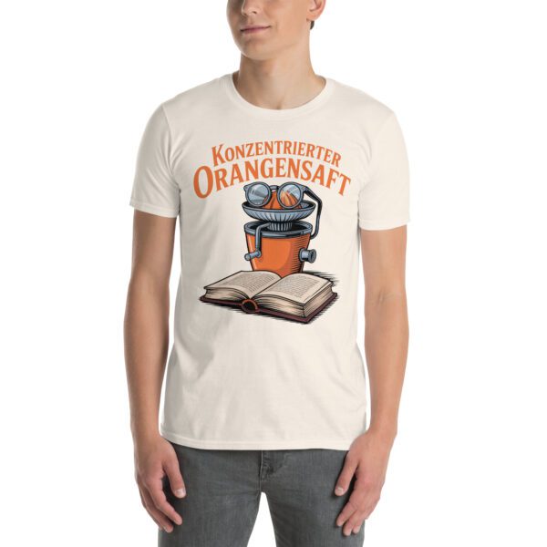 T-Shirt Konzentrierter Orangensaft Buch Wortspiel