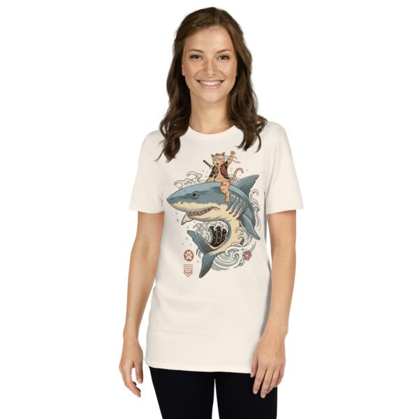 T-Shirt Hai Ozean Blumen Vintage maritim