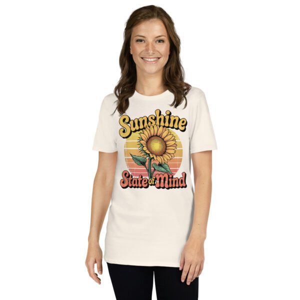 T‑Shirt Sunshine State of Mind Sonnenblume, Retro Shirt
