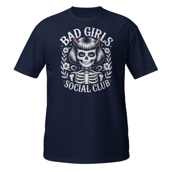 T-Shirt Bad Girls Social Club Gothic Skeleton Women