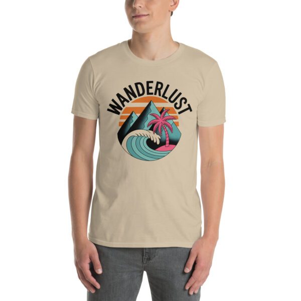 T-Shirt Wanderlust Surfwelle Palmen Vintage