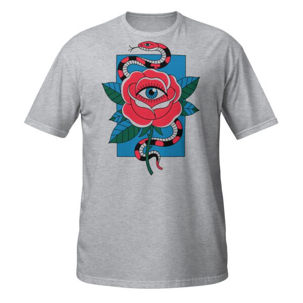 T-Shirt Rose Schlange Auge mystisch symbolisch Design