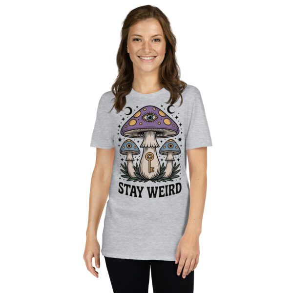 T-Shirt Stay Weird Hippie Pilze Spirituell