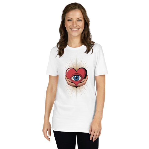 T-Shirt Sacred Heart Eye Spiritual Graphic Design