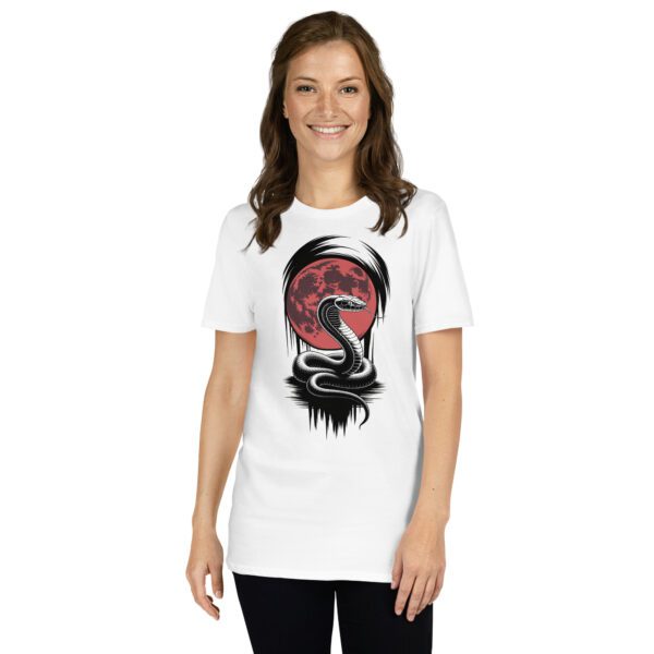 unisex-basic-softstyle-t-shirt-white-front-68f784519a8cc.jpg T-Shirt Kobra Moon Mystical Gothic Graphic Snake