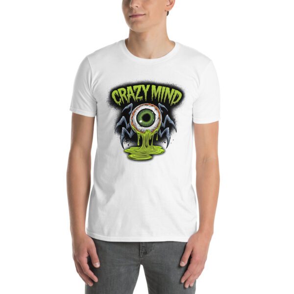 T-Shirt Crazy Mind mit tropfendem Monster-Augapfel