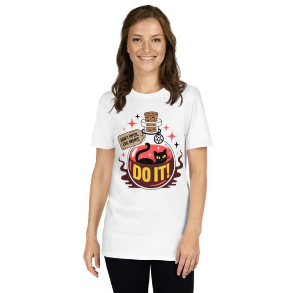 T-Shirt Do It Motivationstrank mit mutiger Katze