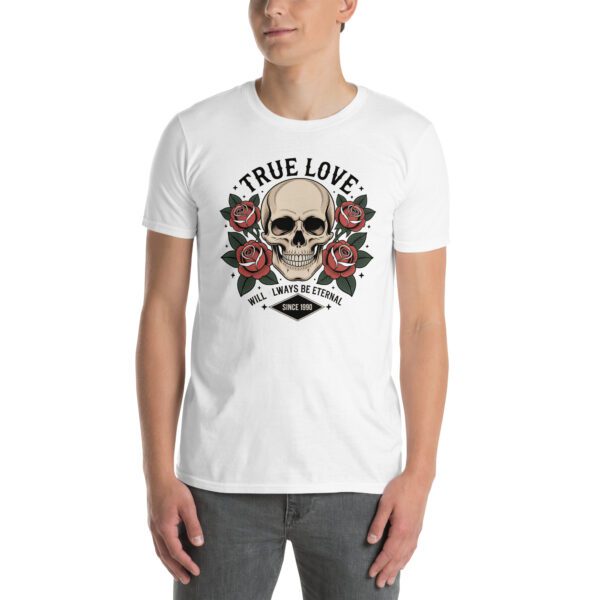 T‑Shirt True Love Skull & Rosen, Rock Shirt