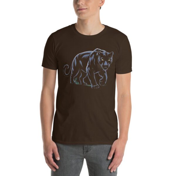 Braunes T-Shirt mit Panther Grafikdruck