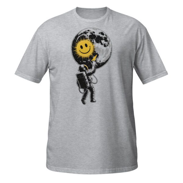 Graues T-Shirt mit Astronaut und Mond-Design
