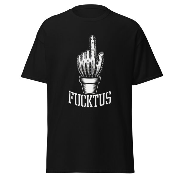 T-Shirt FUCKTUS – Stacheliger Mittelfinger.