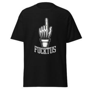 T-Shirt FUCKTUS – Stacheliger Mittelfinger.
