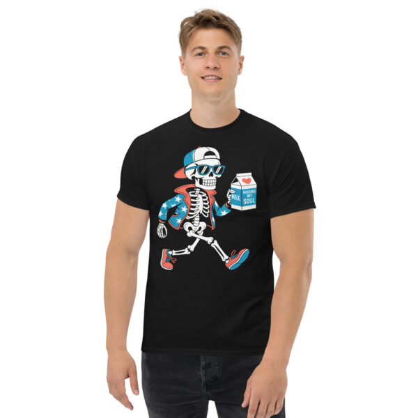 T-Shirt Missing My Soul Skater Skeleton Mil