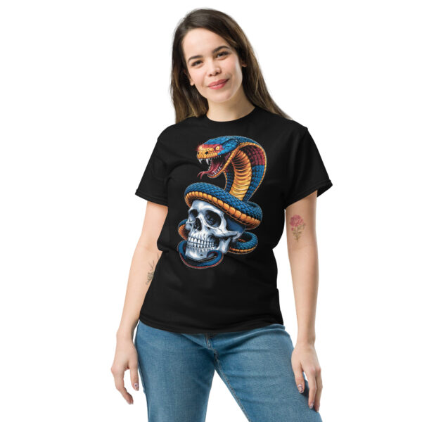 T-Shirt Schlange & Schädel Inferno – Skull Snake Shirt, Tattoo Stil