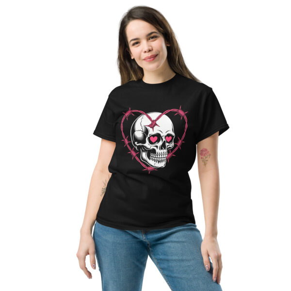 T-Shirt LoveKills Skull – Herz Stacheldraht