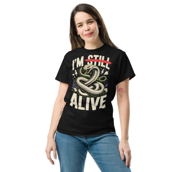 T-Shirt I’M STILL ALIVE Snake – Schlange Statement