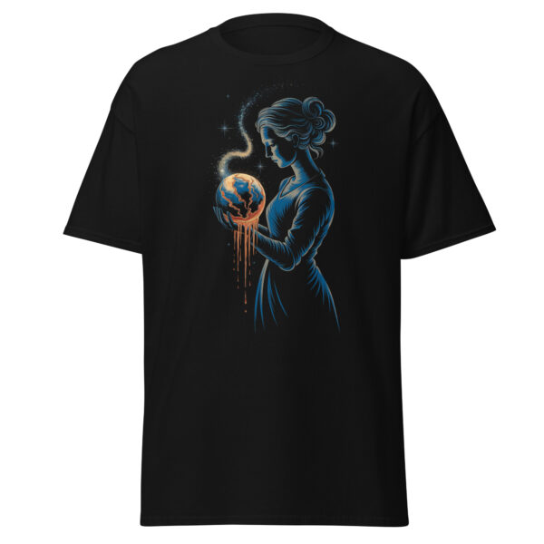 T-Shirt Earth in Her Hands – Melting Planet, Climate Art, Klima