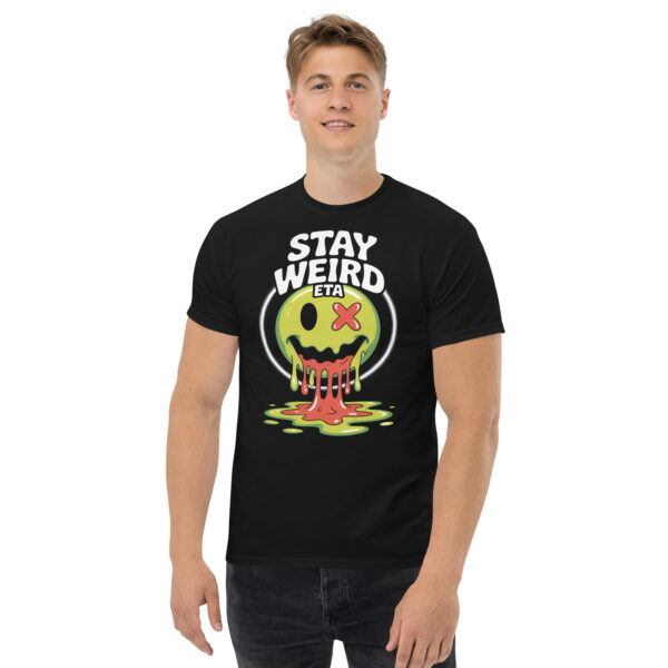 T-Shirt STAY WEIRD – Melting Smiley ETA, Slime Vibes