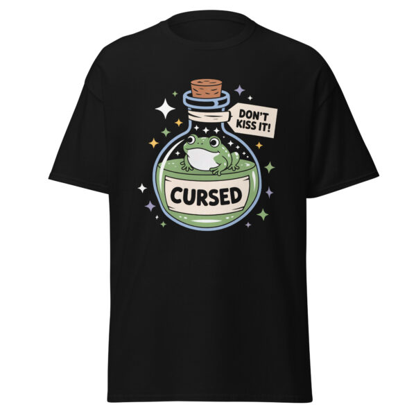 T-Shirt CURSED Frog – Don’t Kiss It, Witchy Bottle