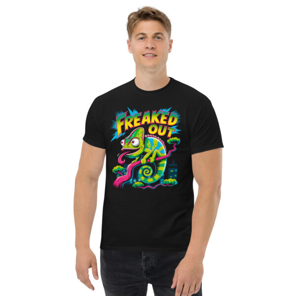 T-Shirt FREAKED OUT – Neon Chameleon, Street Pop
