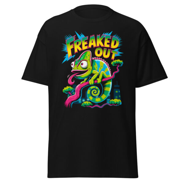 T-Shirt FREAKED OUT – Neon Chameleon, Street Pop