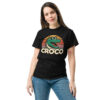 T-Shirt CROCO Sunset – Retro Gator Smile